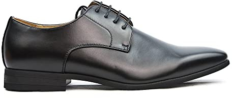 UOMO DESIGN - Derby Homme Simple - Philippe (Noir, 44)