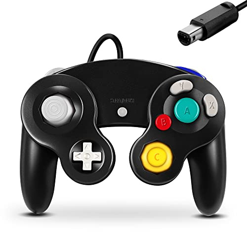 Manette de Gamecube, manette filaire classique pour Wii Nintendo Gamecube (Noir)