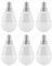 Taidda Luz blanca cálida, 6pcs AC85V-265V E12 5W Bombilla LED Luz blanca cálida Candelabro Luz diurna