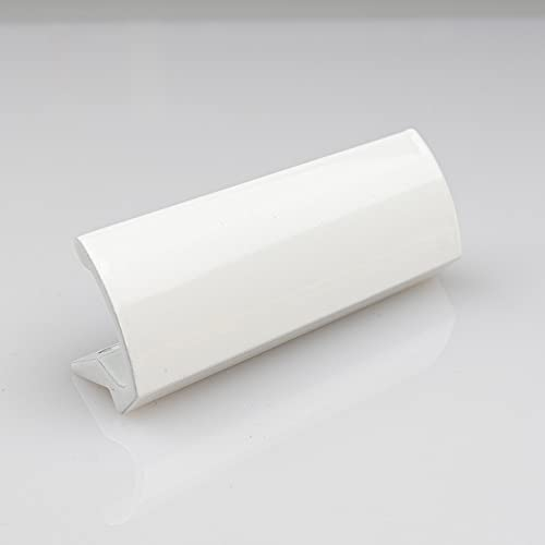 FELGNER Maniglia per porta del balcone 0047, per balcone e terrazzo, montaggio esterno, maniglia per il balcone e la terrazza, resistente alle intemperie, rivestimento bianco traffico