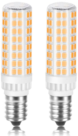Karyoosi Bombilla LED E14 7W, Equivalente a 60W, Bombilla LED E14 No Regulable, Blanco cálido 3000K, 840LM, AC220-240V, Sin Parpadeo, Refrigerador Bombilla, Pack de 2 Unidades