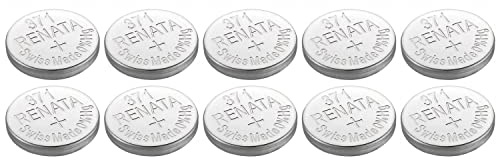 RENATA Knopfzellen Silber Oxid 371 / SR920 SW 0 % Quecksilber, 10 Stück