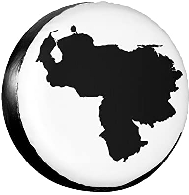 550 Reifentasche Venezuela-Karte Autoreifen Tasche Polyester Reifen Schutzhülle Wasserdicht Reifentüten Für Caravan SUV Truck