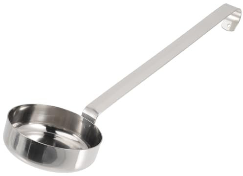 Cabilock Pizza Sauce Ladle Long Handle Measuring Spoon for Baking Stainless Steel Sauce Spoon for Pizza Kitchen Utensil for Gravy Soups for Home Cooking