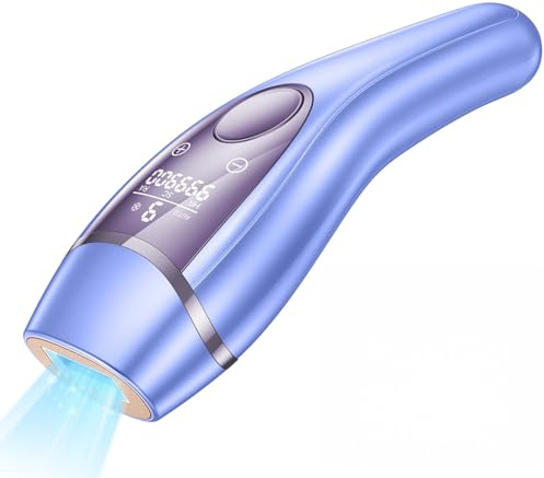 IPL Geräte Haarentfernung Laser mit Kühlfunktion, 9 Stufen, 999.900 Blitze, Körper & Bikinizone, Laser Haarentfernung für Damen & Herren