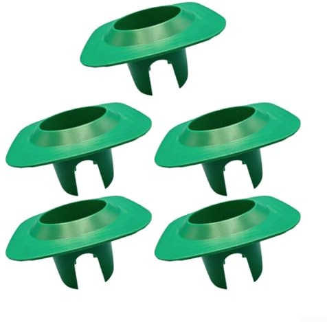 Protezione per la testa dell'irrigatore per sistemi di irrigazione del prato, raccordi paesaggistici in PVC, confezione da 5 o 10, verde/nero (5 pezzi verdi)