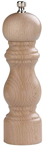 LACOR 63220 - Molinillo Pimienta Madera 20 cm - Uso Profesional y Doméstico | En madera natural, para un uso práctico y profesional en cocina; ideal para cocina profesional y uso diario en casa