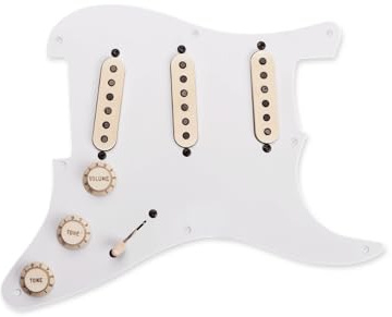 Seymour Duncan Antiquity Texas Hot Strat - Loaded Pickguard - Aged White