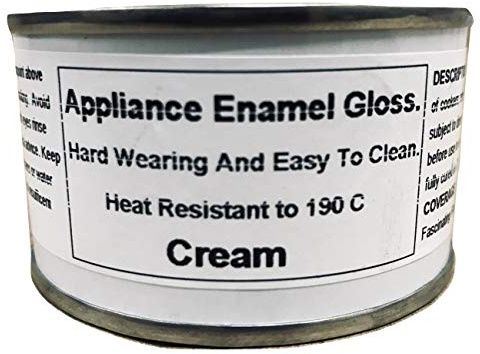 Fascinating Finishes Ltd 1 x 150ml Cream Gloss Fridge, Cooker And Appliance Enamel Paint. Heat Resistant