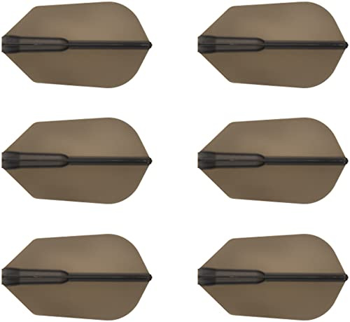 Cosmo dartpilar 6-pack passar flyg – slim dart flight (smoke)