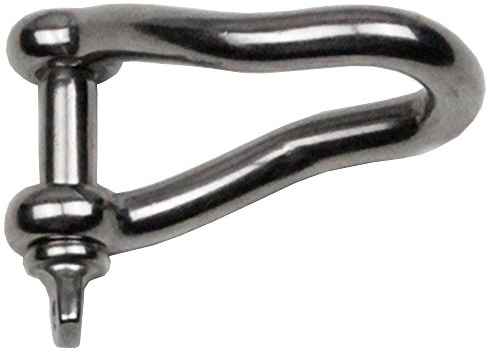 20 Stück Schäkel D=4 gedreht, Edelstahl A4