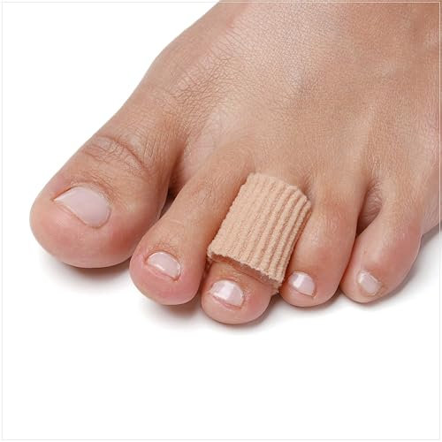NatraCure Gel Fingerschutz & Zehenschutz Schlauchbandage im 12er Set – Finger & Zehen Druckschutz Fingerbandage & Zehenbandage zur Schmerzlinderung bei Hühneraugen, Blasen, Hammerzehen & Schwielen