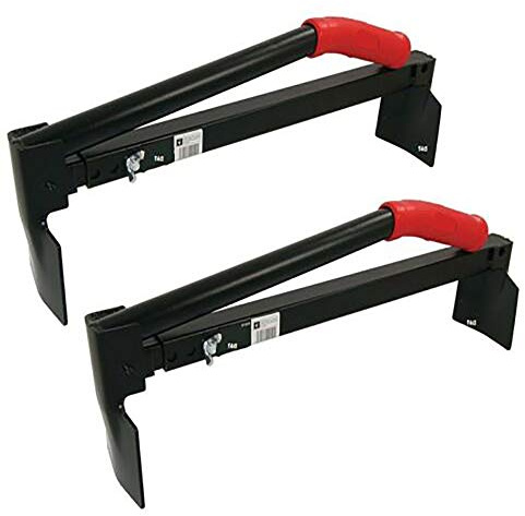 2X Pro Adjustable Brick Tongs Lifter Lifting Carrying Carrier 6-10 Bricks CT