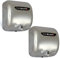 2 x Hand Dryer For Toilets Electric Commercial Automatic Heavy Duty High Speed Steel Wall Mounted Warm Air Drying Machine Washrooms WC