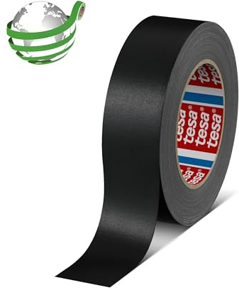 tesa band 4651 Premium leistungsstarkes Gewebeband versch. Breiten und Farben (38 mm x 50 m, schwarz)
