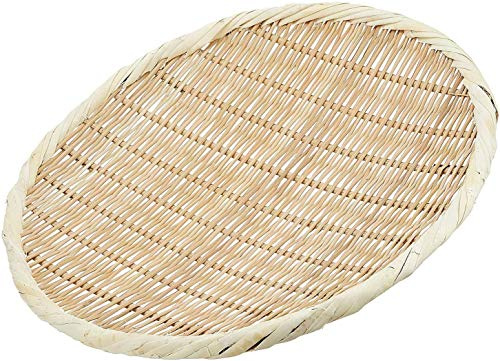 TIKUSAN Rundes Zaru-Korbsieb aus Bambus für Soba Udon und Nudeln (27 cm)
