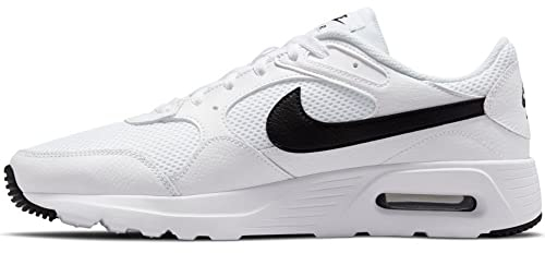 Nike Air Max SC, Herrenschuhe Mann, Weiß/Schwarz-Weiß, 45,5 EU