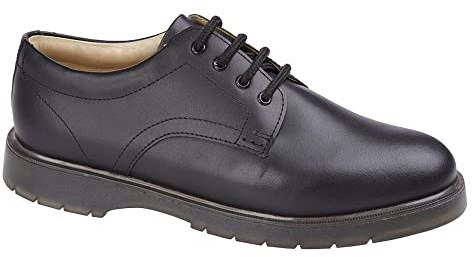 Grafters M181A Mens Leather Shoes Black