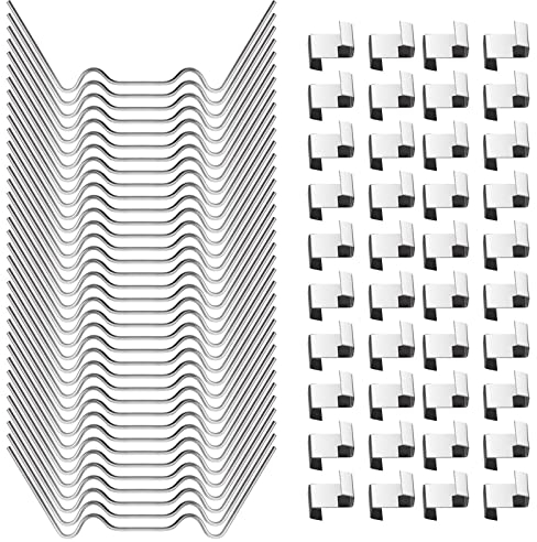 120 Stück Gewächshaus Klammern, Klammern für Gewächshaus, Gewächshausklammern Edelstahl Extra Stark, Sturmfest Gewächshaus Zubehör für Hohlkammerplatten, Gewächshaus Platten, Doppelstegplatten