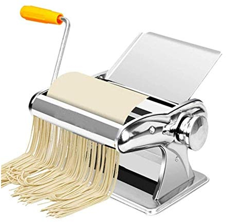 Macchina Per La Pasta, Macchina Per La Pasta Elettrica Macchina Per Fare La Pasta Che Produce Tagliatelle Italiane Professionali Fatte In Casa Fresche, Macchina Per Tagliatelle, Argento, 24X