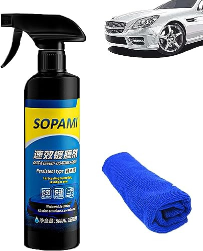 Soparmi Auto-Spray, Nano-Auto-Kratzer-Reparaturspray, Auto-Beschichtungsspray, Schnellbeschichtung, Auto-Wachs, Polierspray, schützen Sie Ihr Auto