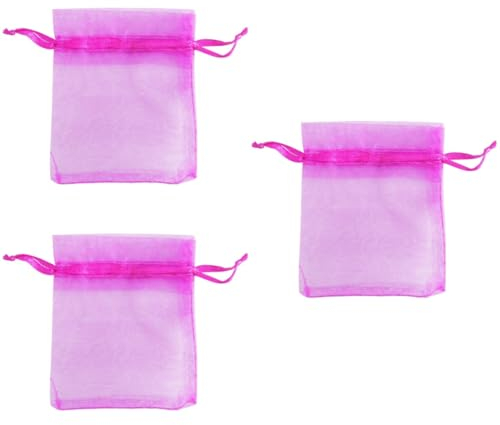Healeved 3stücke Organza Beutel Set Rosafarben Geschenkbeutel Für Hochzeiten Partys Veranstaltungen Aus Strapazierfähigem Organza Mit Zugband Für Einfaches Öffnen Schließen