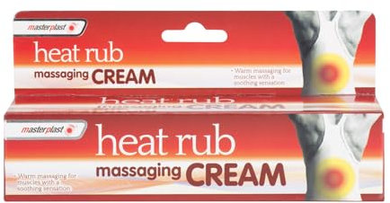 2X 70g MasterPlast Heat Massaging Cream, Deep Rub, Fast Relief for Muscle Discomfort - Soothing, Warm Massage Cream Tube for Muscle Discomfort (2 Tubes)