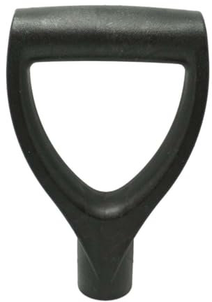 Manico a manico da giardino manico della pala della pala D Grip di plastica a forma di scavo strumenti di rastrellatura nera, sostituzione della maniglia rastrellata