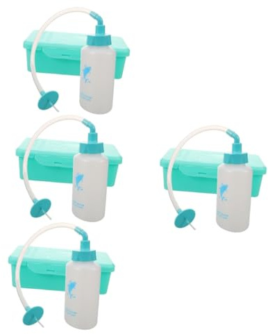 Healeved 4juegos Limpiador De Oídos Portátil Botella De Irrigación Herramienta De Limpieza De Oídos Squeeze Para Eliminar Cerumen Seguro