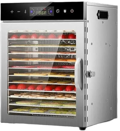 Déshydrateur alimentaire- Séchoir d'assaisonnement domestique en acier inoxydable, Machine intelligente for fruits et légumes, déshydratation des aliments for animaux de compagnie Machine de séchage d