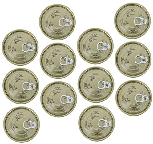 12pcs Tinplate Empty Food Tin Cans Refillable Candy Canisters
