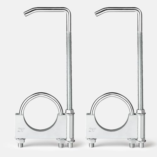 Atokrtact Heavy Duty Exhaust Clamp with Hanger Universal Clamp On Exhaust Hanger,Pack of 2 (2.5 Inch)