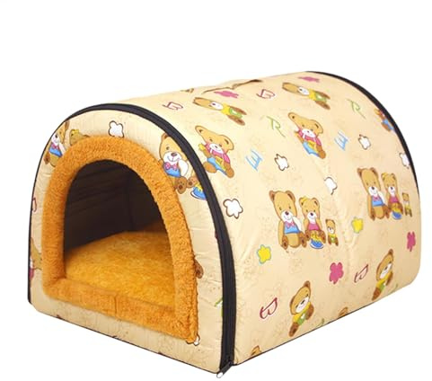 Warmes Haustiernest - Hundehütte Hundehütte Wasserdicht Komfort Hundehaus | Katzenhöhle Bett, Hunde Winterbedarf Weiches Bettzeug Haus, Multifunktionaler Würfel Katzenhaus Katzen und Kleine Hunde