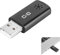 C G CHANGEEK Microfono USB per computer portatile e desktop, alta sensibilità per chiamate chiare, plug and play, alto guadagno, design portatile wireless miniaturizzato, ideale per il lavoro e il