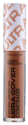 Collection Cosmetics Lasting Perfection Ultra Cover Concealer, Up to 16hr Wear, XL Applicator, Café warm, 5.5ml