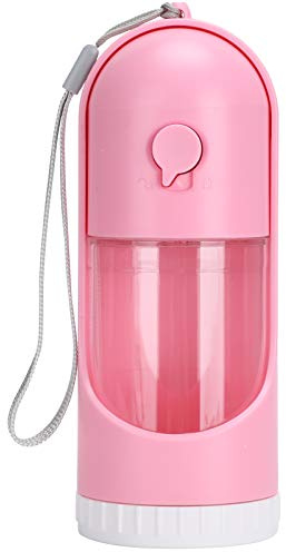 REXVTNS Foldable Pet Water Bottle | Portable Travel Cup for Dogs & Cats | One - Click Lock & Container | 7.1in Extendable Design with Mesh | Reusable & Compact (Retractable Water Cup Powder)