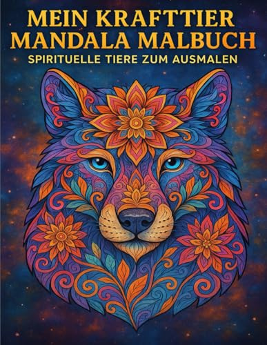 Mein Krafttier - Mandala Malbuch Spirituelle Tiere zum Ausmalen