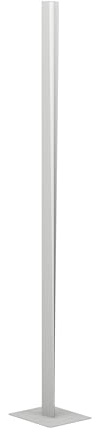 EGLO connect.z Smart-Home LED-golvslampa Bolognano-Z, dimbar, ZigBee, meter, app och röststyrning Alexa, varmvit-kallvit, RGB, metall ljusgrå, H 150 cm