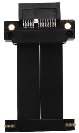 Jiawu Cavo Riser PCIE 4.0, Adattatore Veloce con funzionalità Complete per Scheda da Gioco Extreme USB M.2 (5 cm)
