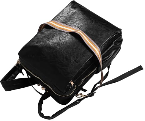 MOLUCKFU Modern Datorryggsäck Laptopryggsäck Professionell Ryggsäck För Män Arbetsryggsäck Dam Dagryggsäck Bärbar Laptopväska Herrryggsäck Lätt Ryggsäck Bokväska Svart