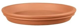 AILIUXIAOYAN Blumentopf-Untersetzer Kleiner Terrakotta-Topfpflanzenuntersetzer, Ton-Pflanzschalen, ideal for drinnen und draußen, 13 cm
