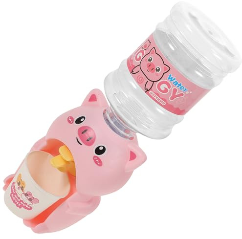 Veemoon Mini Dispensador de Agua Rosa, Juguete Educativo de Fuente de Agua Potable, Material Plástico Duradero, Adecuado para Juegos Interiores y Actividades al Aire Color Color Aleatorio