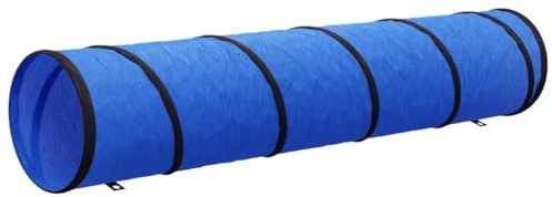 Solivagant Tunnel per Cani Blu Ø 40x200 cm in Poliestere,Blu,0.92kg