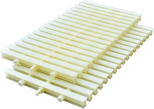 Rejilla de piscina de plástico duradero para sistema de drenaje de piscina, cubierta compuesta de rejilla de desbordamiento, fácil empalme, ideal para un mantenimiento seguro de la piscina