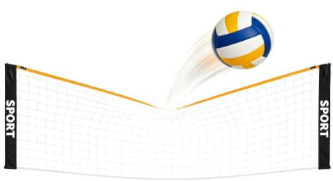 Volleybollnät Höjdjusterbart, Hopfällbart Och Portabelt Utbytesnät För | Multisport Volleybollnät passar för bakgård, gym, , simbassäng, tennisbana, skola, skolgård, park, camping, resor,