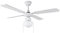 Orbegozo CL 04105 B - Ventilador de techo con luz, 50 W de potencia, diámetro de 105 cm, 4 palas reversibles y 3 velocidades, blanco