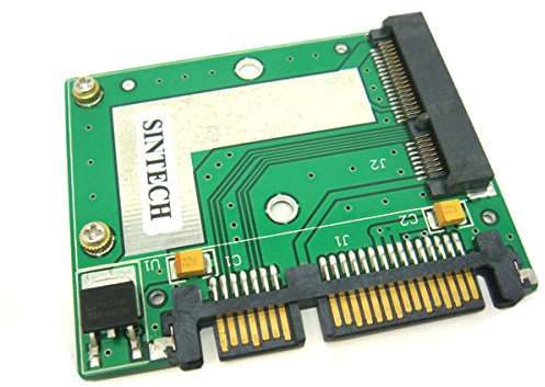 Sintech Mini SATA SSD mSATA a mitad de 1,8 pulgadas Slim SATA adaptador tarjeta
