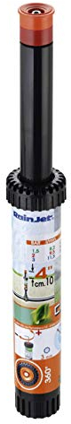 Claber 87317 IRRIGATORE Scomparsa Pop-UP 360 4 90043, Nero/Arancione