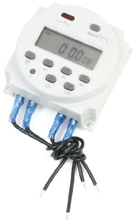 sourcing map Digitaler Lcd-Display, programmierbar, AC/DC 12V Zeitschaltuhr CN101A de