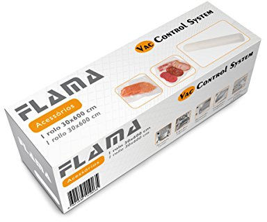 Flama 19051FL Rollo para envasadora al vacío accesorios y suministros de sellador al vacío (300 mm, 6000 mm)